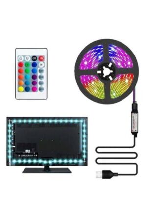 CATA CT-4566 3 Metre USB RGB Şerit LED Seti – Kumandalı TV Arkası LED - Görsel 2