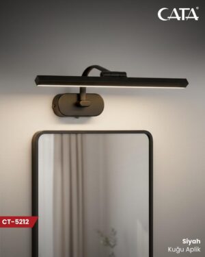 CATA CT-5212 Kuğu Siyah – 7W LED Aplik Beyaz Işık - Görsel 2