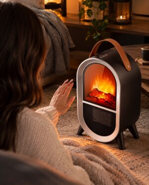CATA CT-6055 Uludag Tasinabilir Sömine 4 Seviye Alev Efekli 1500W - Görsel 1